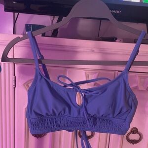 Xhilaration blue bikini with Keyhole Detail